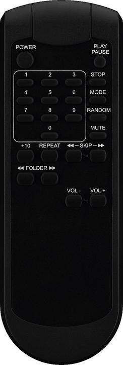 Actual product image Monacor DMP102 MP3Player installation module