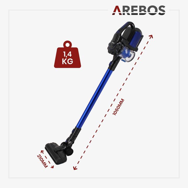 Image du produit Arebos Aspirateur à main Aku - ECO bleu