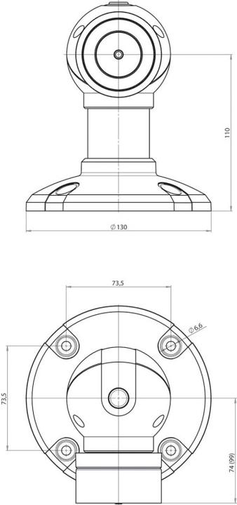Produktbild effeff EFF 830-8BW1----F90 MAGNET 830 800N 24 V GS 110MM (Zimmertür, Eingangstür, Indoor)