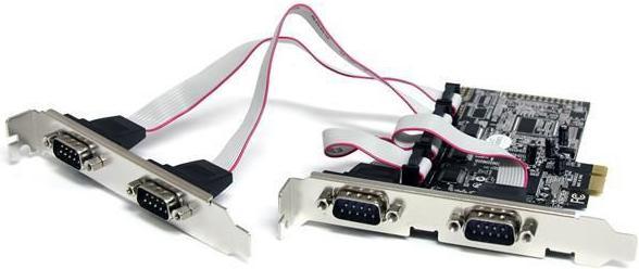 Actual product image StarTech 4 Port Serial RS232 PCI Express Interface Card