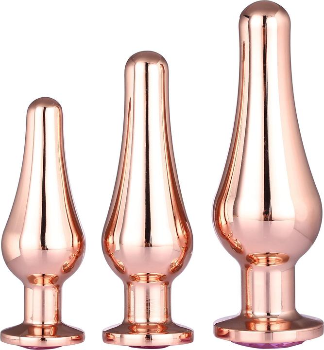 Produktbild Dream Toys GLEAMING LOVE Analplug Gold Einheitsgrösse