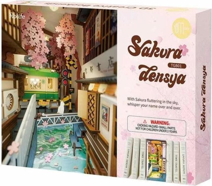 Actual product image Robotime Sakura Densya (340 pieces)