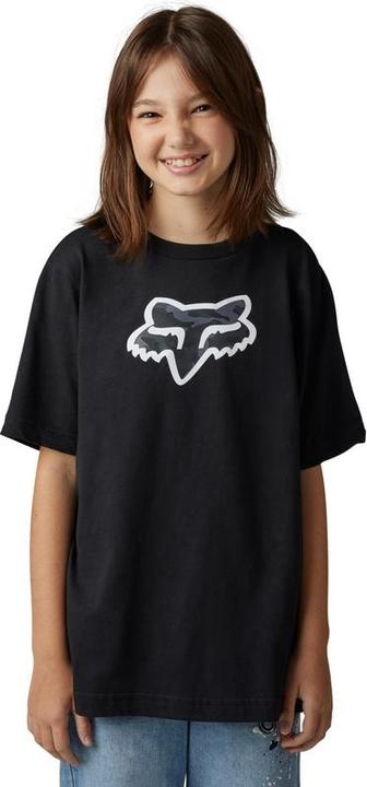 Produktbild Fox Tee 23 Yth Vzns Camo Ss Blk Ym (M)