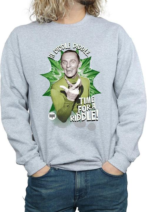 Produktbild Batman TV Serie The Riddler Zeit ein Rätsel Baumwolle Sweatshirt (XL)