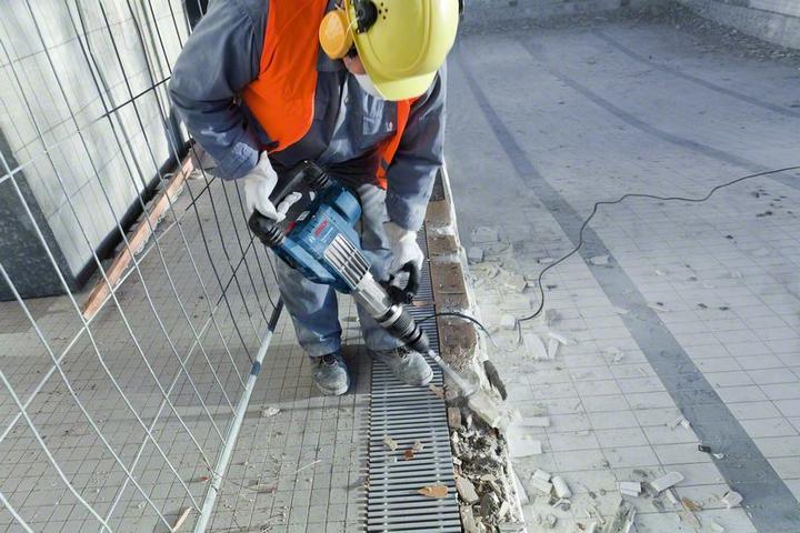 Actual product image Bosch Professional Impact hammer with SDS max GSH 11 VC, with additional handle (Electrical connection)