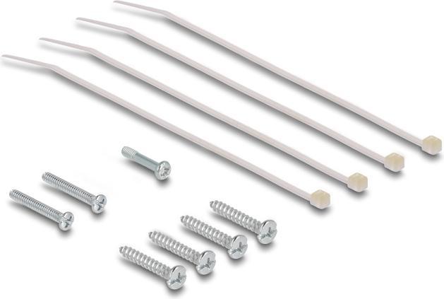 Produktbild Delock Keystone Leergehï¿½use Aufputz 4 Port fï¿½r Glasfaser und Netzwerk weiï¿½