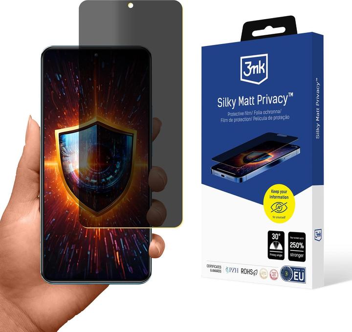Actual product image 3MK Folia ochronna prywatyzujÄ ca matowa Silky Matt Privacy na Xiaomi 12T Pro (Xiaomi 12T Pro)