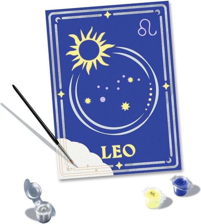Image du produit Ravensburger CreArt - Peinture par numéros 23743 - Zodiac Sign : Leo, signe du zodiaque Lion - à partir de 14 ans