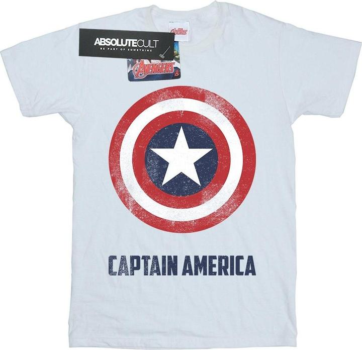 Immagine prodotto Maglietta Capitan America con testo scudo (XL)