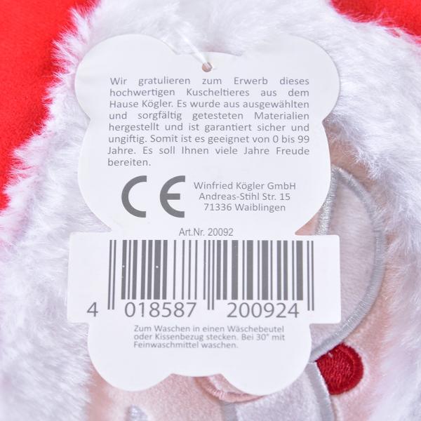 Actual product image Kögler Christmas plush toy, Squish Father Christmas, 25x20x14.5cm (14.50 cm)