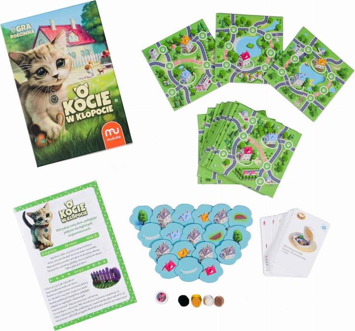 Actual product image Muduko About a cat in trouble Family game