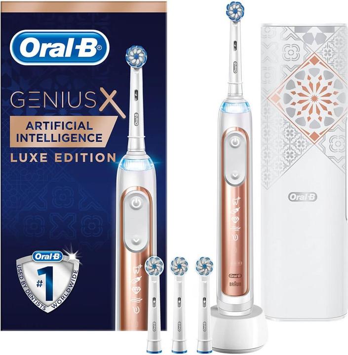 Image du produit Oral-B Genius X 20000 Luxe Edition Pack cadeau or rose (Brosse à dents oscillo-rotative)
