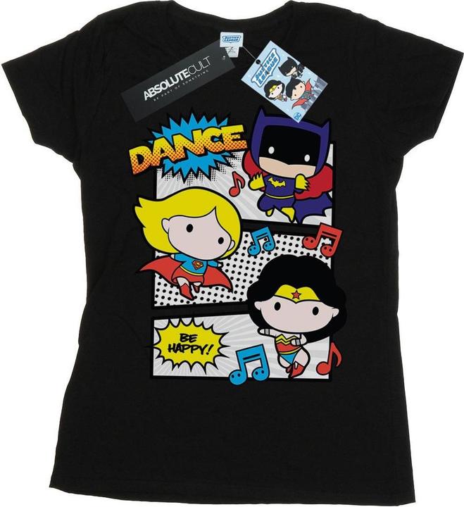 Image du produit - T-shirt CHIBI SUPER FRIENDS DANCE - Femme (S)
