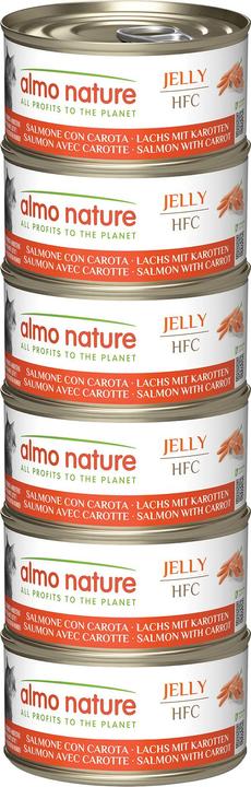 Nutritional values and ingredients Almo Nature Multipack with salmon and carrots (Adult, 70 g)