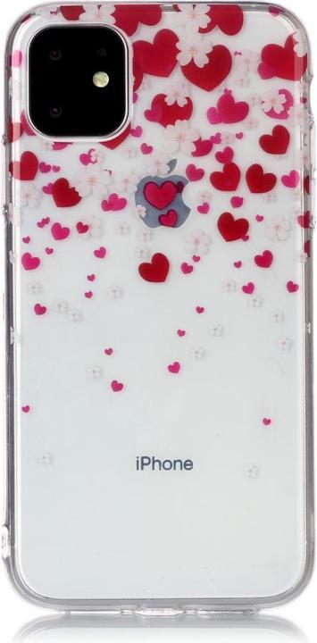 Image du produit Ueli Express iPhone 11 Super Slim Coque en caoutchouc Coeurs (Apple iPhone 11)