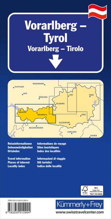Actual product image Vorarlberg - Tyrol - South Tyrol Regionalk