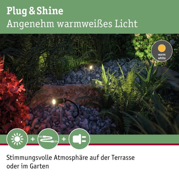 Actual product image Paulmann Outdoor Plug & Shine Plantini supplementary set (200 lm, IP65)