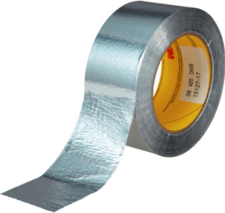 Actual product image 3M Aluminium adhesive tape 425, silver, 38 mm x 55m, thickness 0.12mm (38 mm)