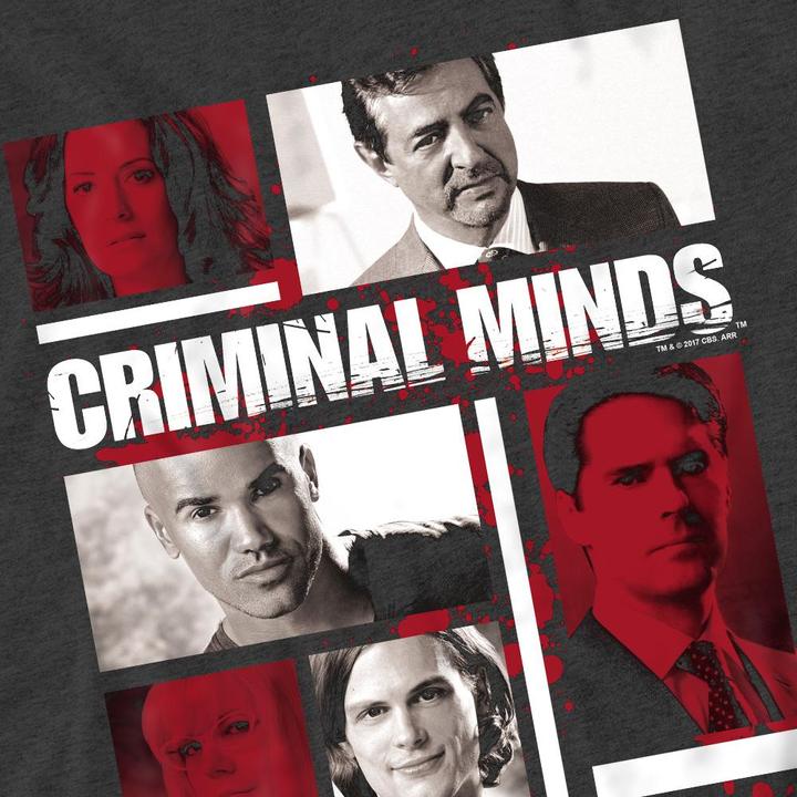 Actual product image Criminal Minds Unisex Adult Character Boxes T-Shirt (XXL)