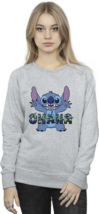 Produktbild Disney Lilo And Stitch Ohana Blue Glitch Sweatshirt (XXL)