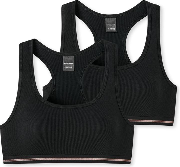 Immagine prodotto Schiesser 2Pack Bustiers per ragazze adolescenti (152, Confezione da 2)