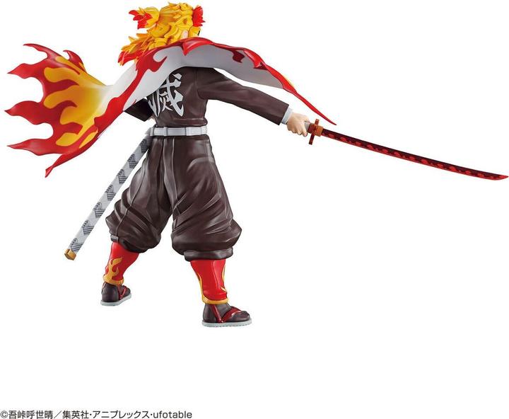 Actual product image Bandai Demon Slayer Kyojuro Rengoku Model Kit 12cm