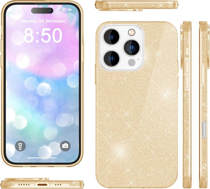 Produktbild Nalia Glitzer Hybrid Hülle (Apple iPhone 16 Pro Max)