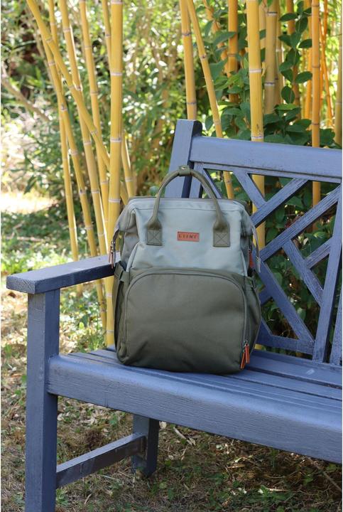 Image du produit Liini Sac à dos à langer olive rPET