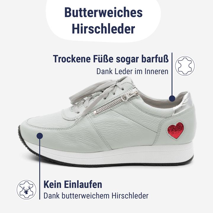 Immagine prodotto Vitaform Sneaker di genere Pelle di cervo morbida (35, 36, 37, 38, 39, 40, 41, 42, 43, 44)