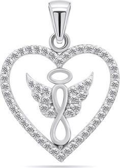 Produktbild Brilio Silver - Playful silver pendant with zircons PT20W