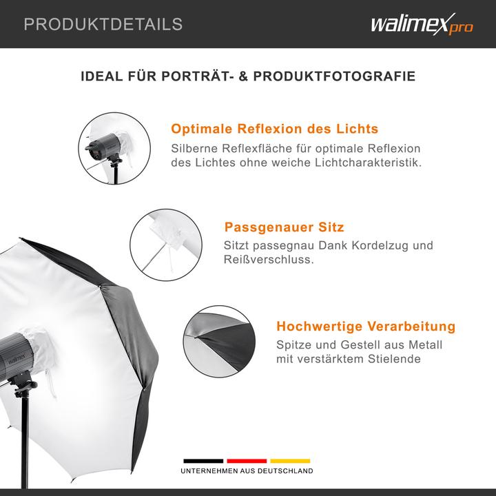 Actual product image Walimex Shield softbox Reflector (Umbrella, 109 cm)