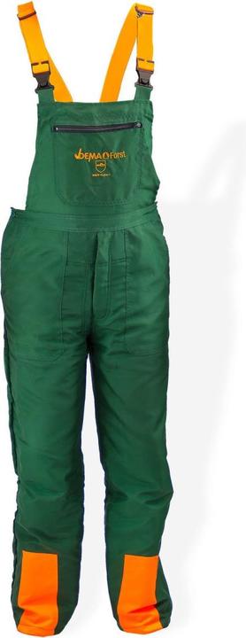 Actual product image Dema Schnittschutzhose Schnittschutzlatzhose Forsthose Latzhose Eco Grösse L grün (L)