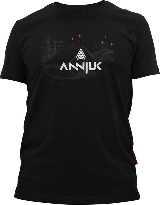 Actual product image Annjuk T-Shirt Black Logo Big Men L (L)