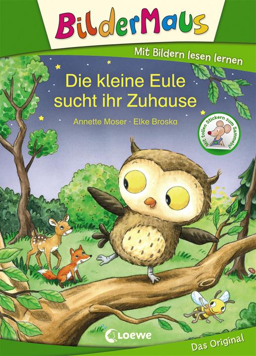 Image du produit Bildermaus - Die kleine Eule sucht ihr Zuhause (Allemand, Elke Broska, Livres de première lecture Loewe, Annette Moser, 2019)