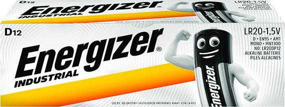 Actual product image Energizer Industrial D 1.5V (12 pcs., D, 20500 mAh)