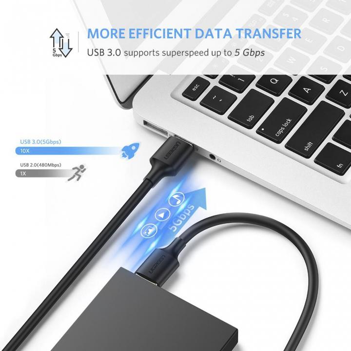 Productafbeelding Ugreen USB-A 3.0 naar USB-A 3.0 kabel (1 m, USB 3.0)