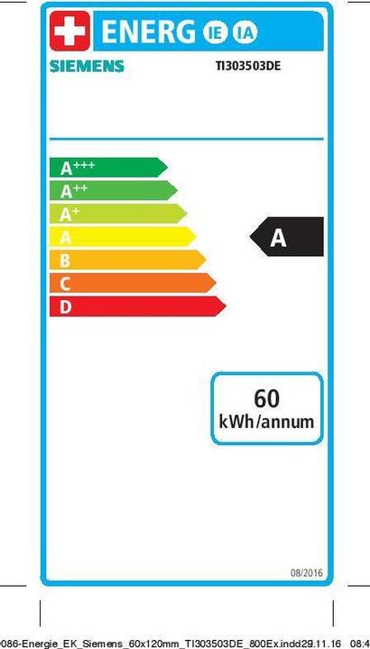 Energie-Label Siemens EQ6 plus extraKlasse TE657F03DE