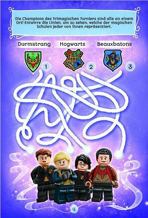 Produktbild LEGO Harry Potter – Mein Maxi Mal- und Rätselblock (Deutsch)