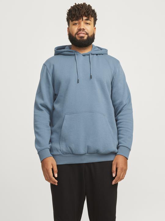 Actual product image Jack & Jones Plus Size Unicoloured Hooded Sweatshirt Hooded Sweatshirt (6XL)