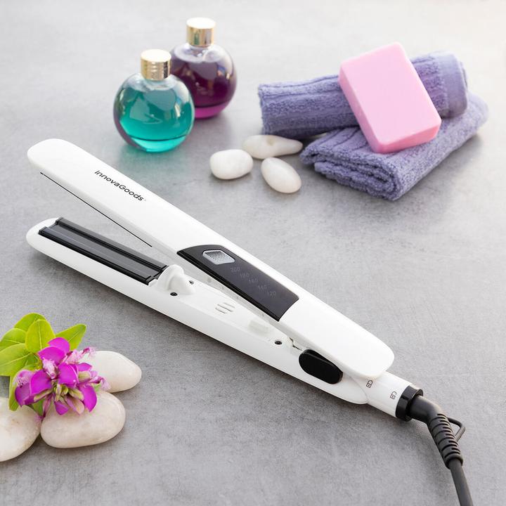Produktbild InnovaGoods Haarglätter aus Keramik mit Dampffunktion Stemio 36 W (Dampfglätteisen)