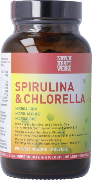 NaturKraftWerke Spirulina&Chlorella Pulver (1 Stück, Pulver, 100 g)