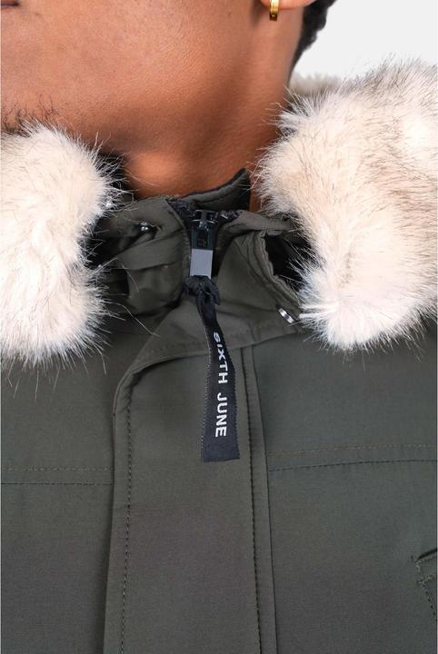 Produktbild Sixth June Parka mit Kapuze aus wasserabweisendem Pelz (M)