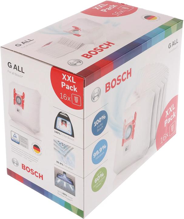 Produktbild Bosch Hausgeräte Staubbeutel Type G ALL XXL Pack, BBZ16GALL (16 x)