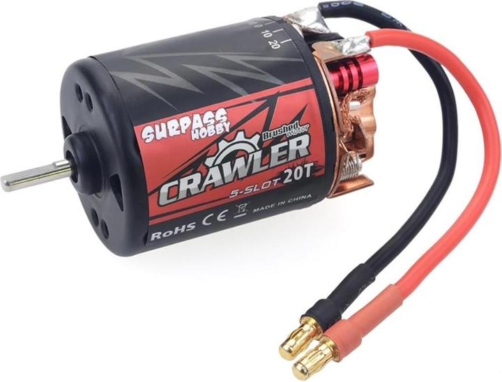 Actual product image Surpass Hobby Brushed Motor Surpass Crawler 540 20T 5-Slot, 11100 RPM