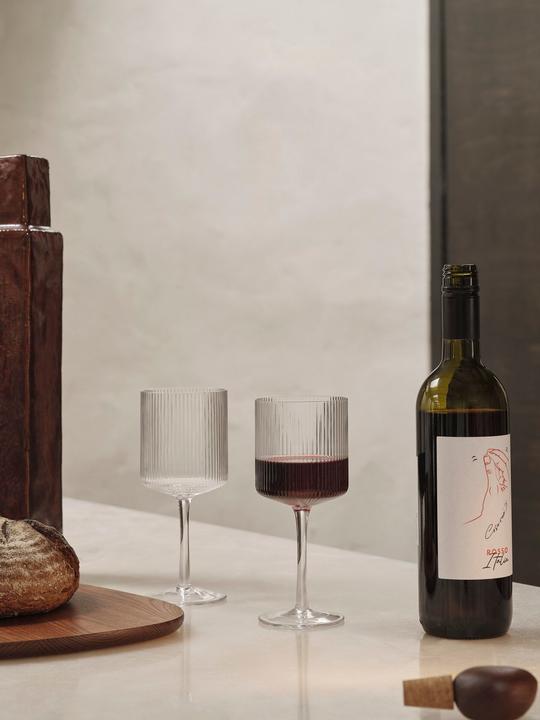 Immagine prodotto Ferm Living Ondulazione (32.50 cl, 2 Occhiali, Bicchieri da vino bianco)