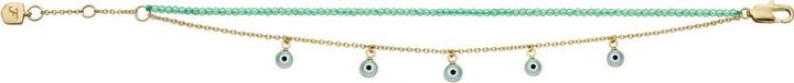 Produktbild Fossil JA7284710 Dames Armband (sieraad) 19.5 cm - Goudkleurig (19.50 cm, Messing, Glas)