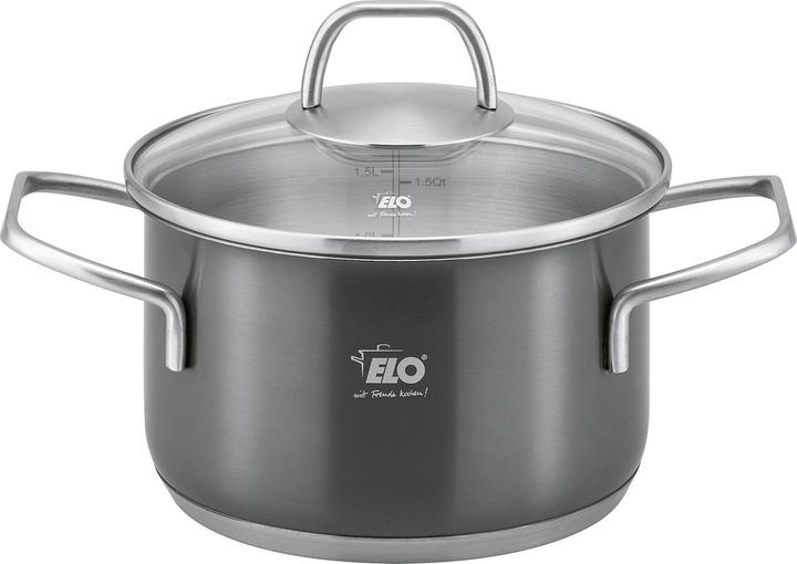 Actual product image ELO Pot set Twice Select 4 pcs. (Pan set + pot set, Stainless steel)