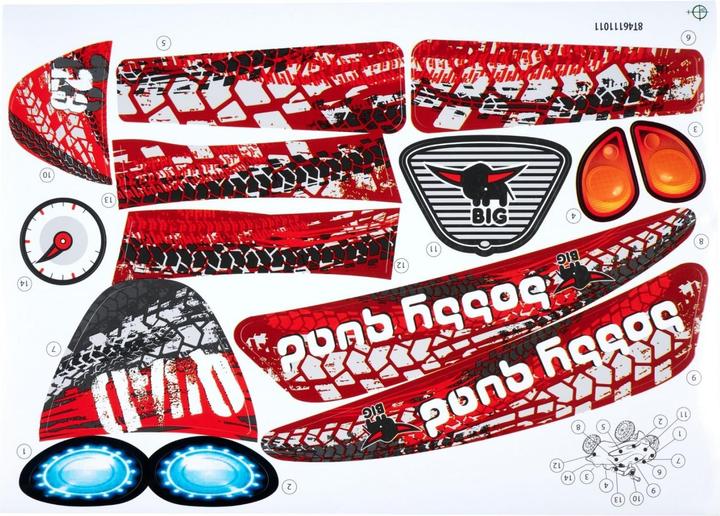 Produktbild BIG Aufklebersatz Bobby-Quad-Racing rot