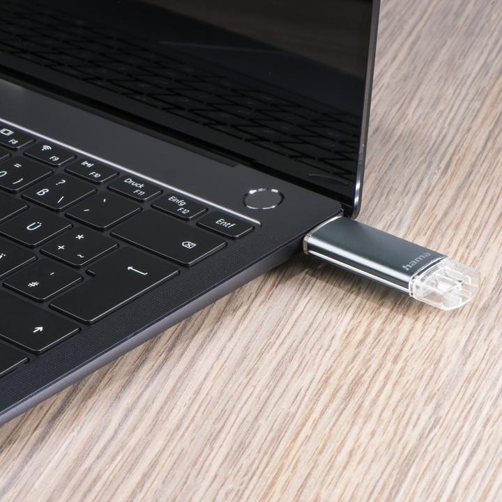 Actual product image Hama Laeta Twin (32 GB, USB-A, Micro USB, USB 2.0)