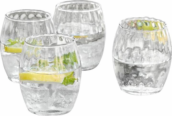 Produktbild Loberon Glas 4er Set Bourgavin klar (0.40 l, 4 x)